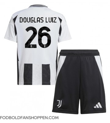 Juventus Douglas Luiz #26 Hjemmebanetrøje Børn 2024-25 Kortærmet (+ Korte bukser)